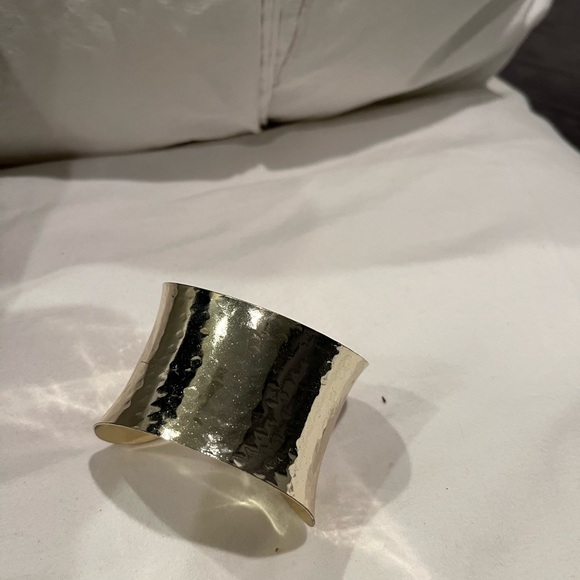 Silver plated necklace with cuff bracelet - Picture 2 of 2